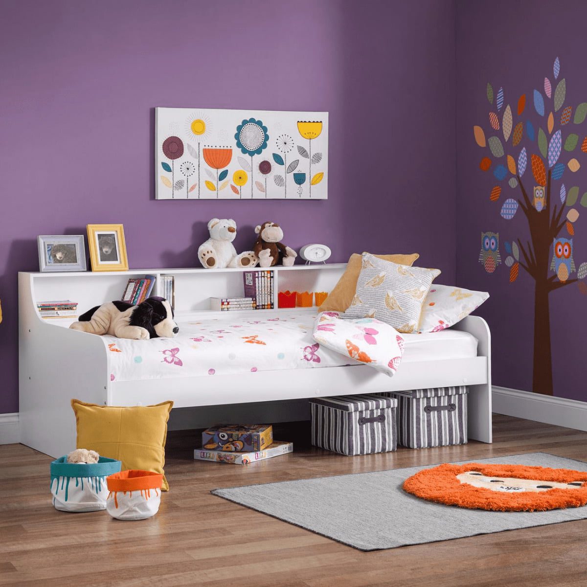 Lit de jour en bois blanc de Galway