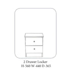 Table de chevet moderne Wales White