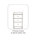 Table de chevet Glandor gris clair