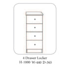 Table de chevet Shannon en chêne et ivoire