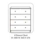 Commode traditionnelle en chêne Nore