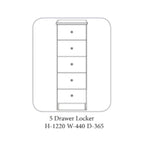 Table de chevet moderne Wales White