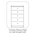 Commode Glandor en bois gris clair