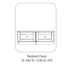 Lit en bois gris Gurteen