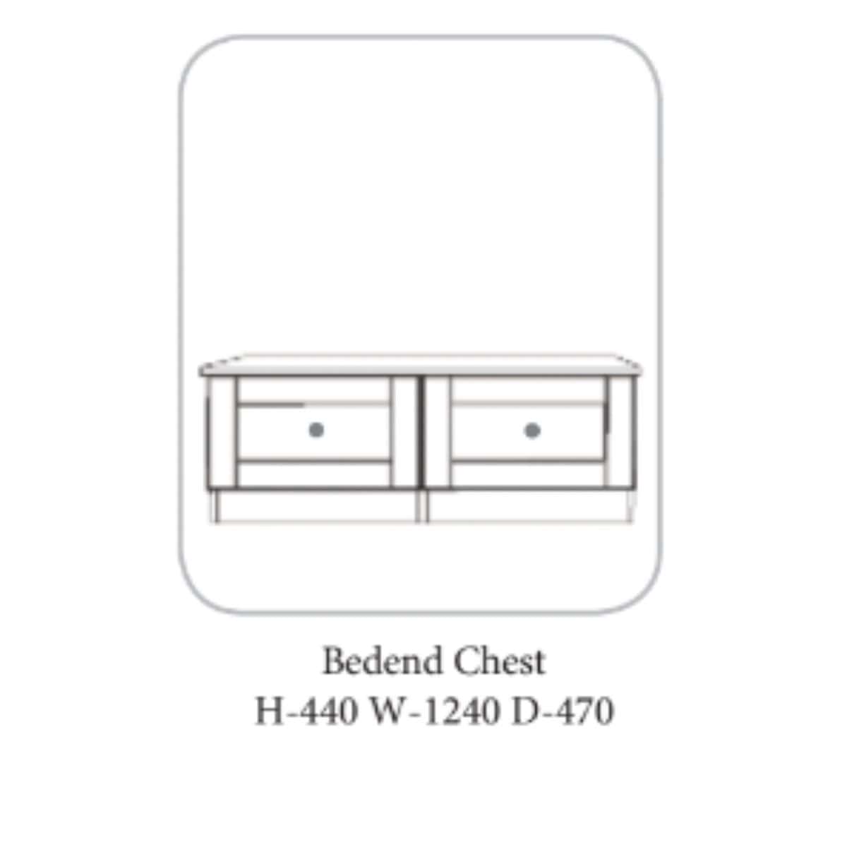 Lit en bois gris Gurteen