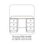 Coiffeuse peinte en blanc du Pays de Galles