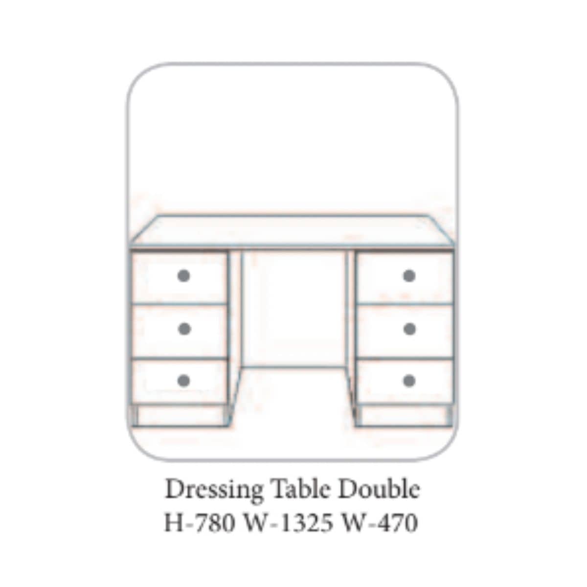 Coiffeuse peinte en blanc du Pays de Galles