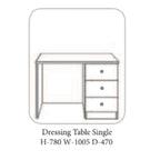 Coiffeuse en bois de chêne Nore