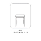 Coiffeuse moderne grise Gurteen