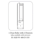 Armoire moderne grise Gurteen