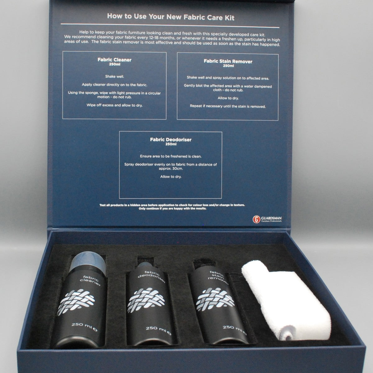 Kit d'entretien textile haut de gamme Guardsman