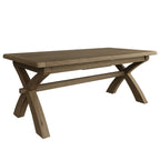 Table de salle à manger extensible Rigel en chêne fumé