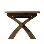 Table de salle à manger extensible Rigel en chêne fumé