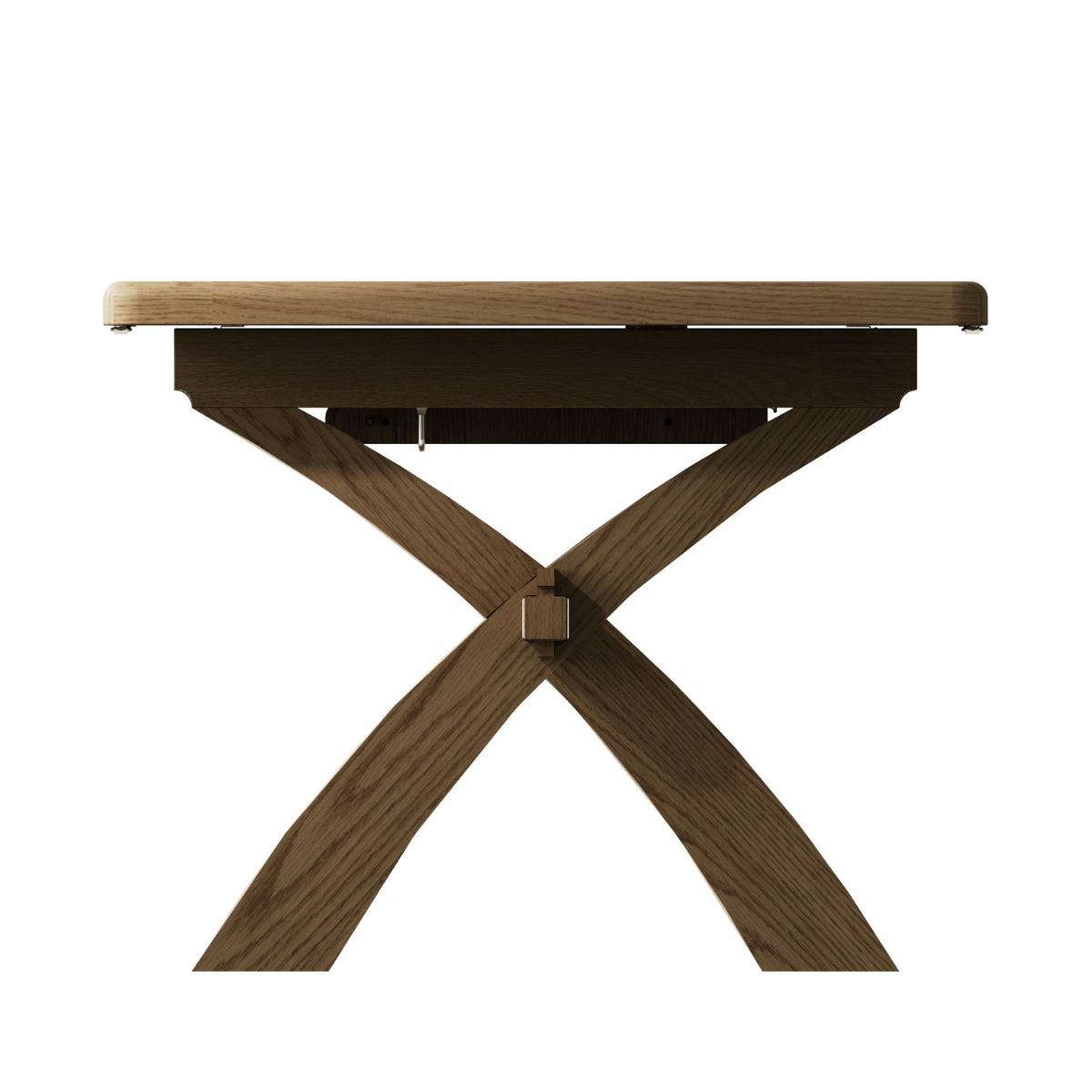 Table de salle à manger extensible Rigel en chêne fumé