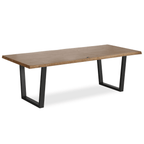 Table de salle à manger Heatherfield en chêne et métal