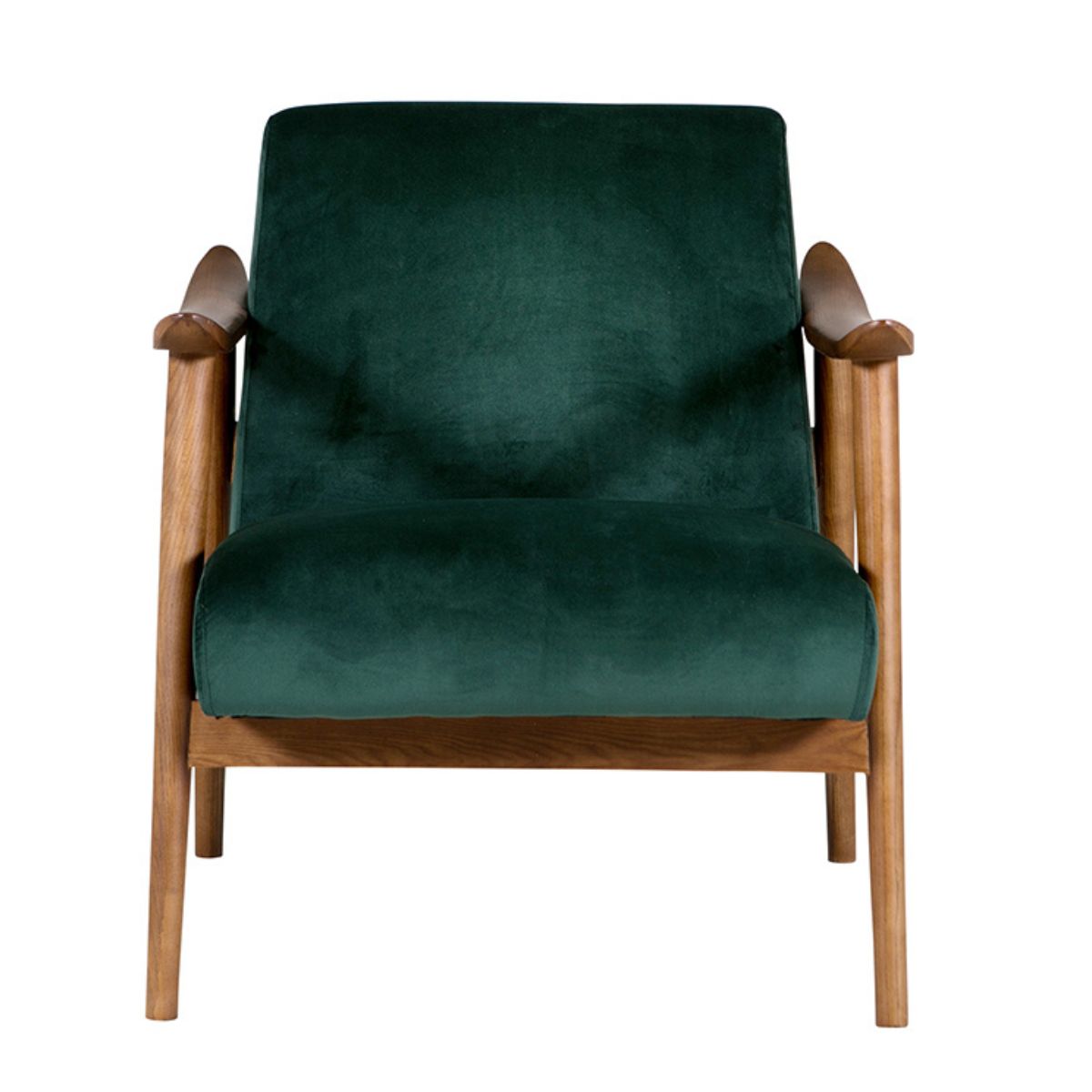 Fauteuil d'appoint en velours Hiram