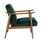 Fauteuil d'appoint en velours Hiram