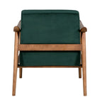 Fauteuil d'appoint en velours Hiram