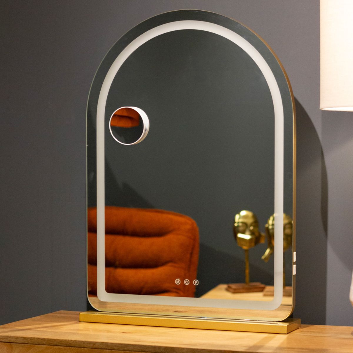 Miroir de coiffeuse Hollywood Gold Arch