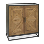 Meuble bar Inishmore en chêne et métal