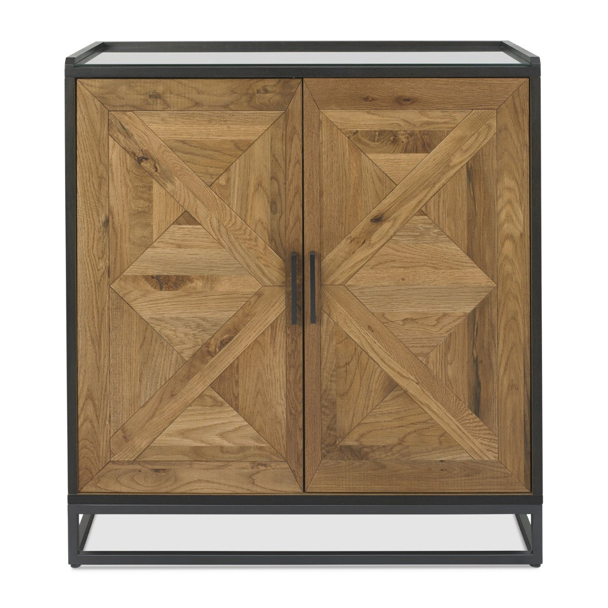 Meuble bar Inishmore en chêne et métal