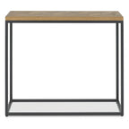 Table console étroite Inishmore en chêne et métal 