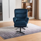 Fauteuil inclinable pivotant Irmina et repose-pieds