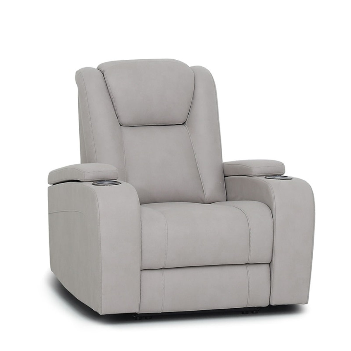 Fauteuil inclinable électrique Jamal gris clair