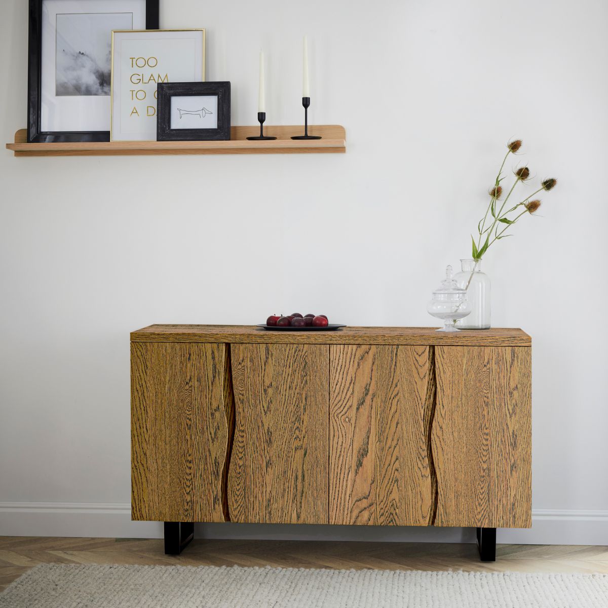 Buffet Jasmine en bois (grand modèle) 