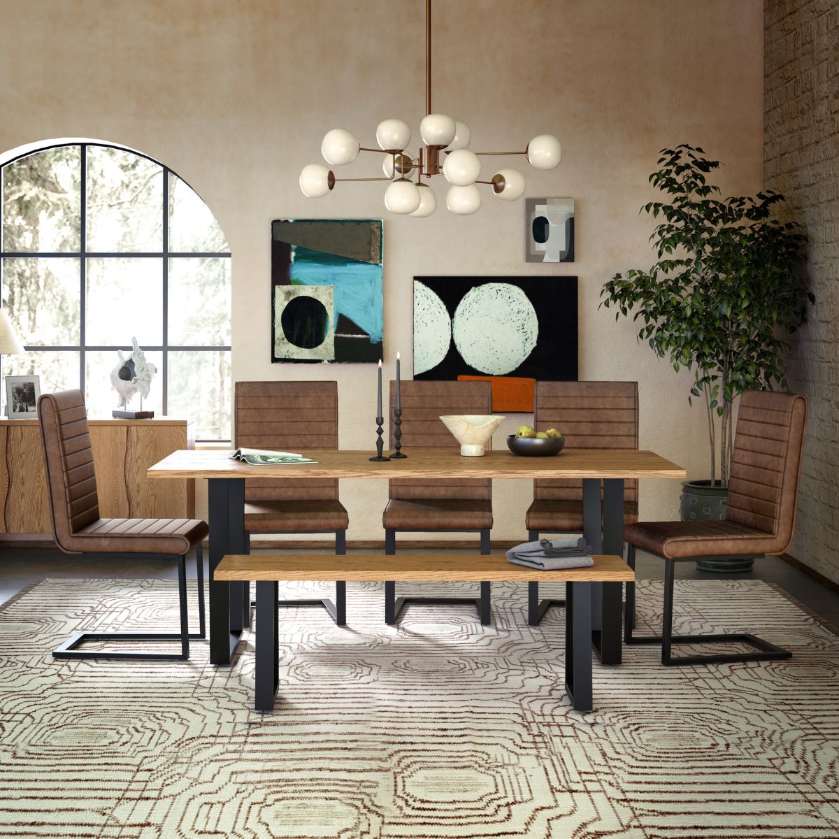 Table à manger en bois Jasmine