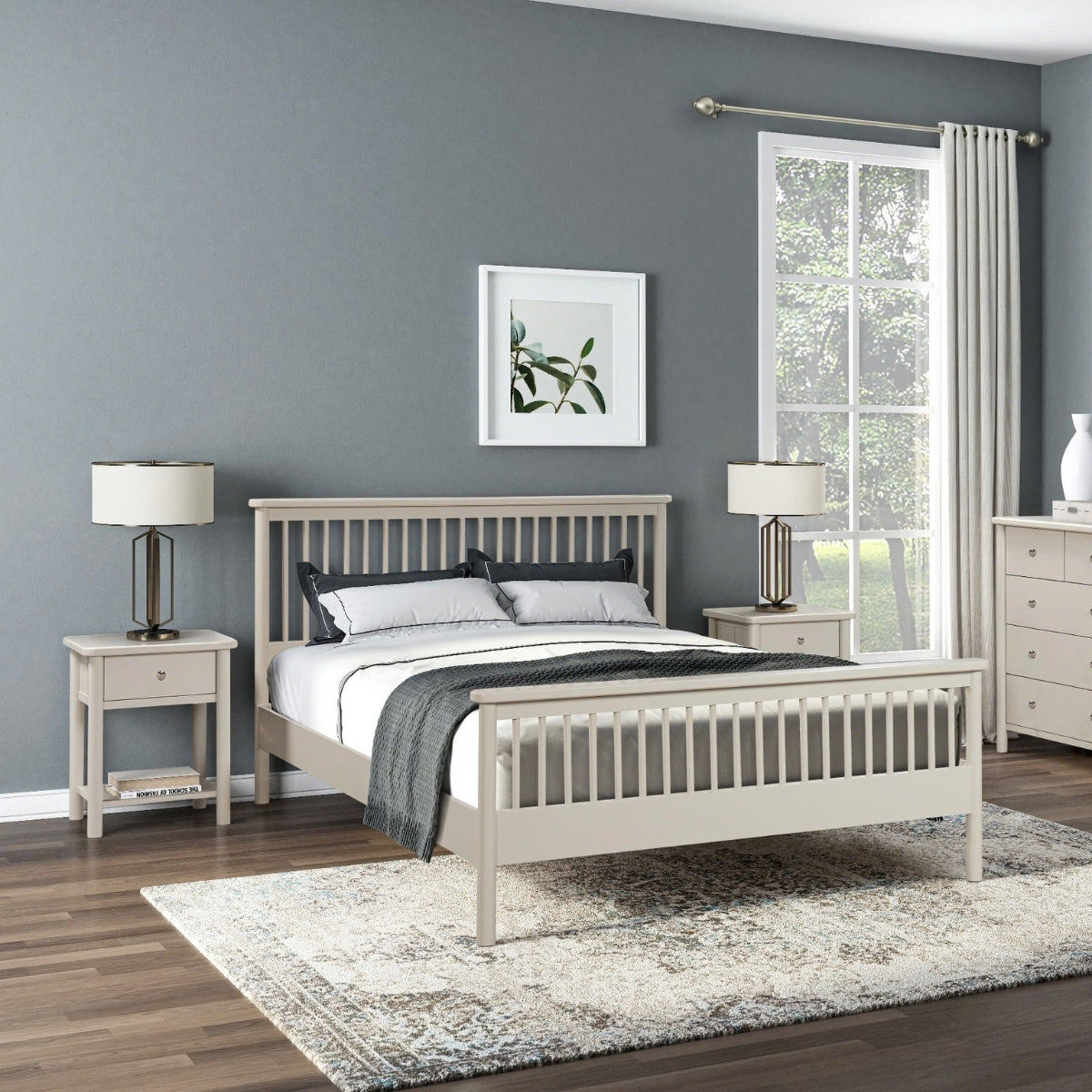 Table de chevet Latina Grey à 1 tiroir