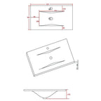 Ensemble meuble-lavabo Empire 600 anthracite avec vasque
