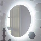 Miroir rond LED lunaire