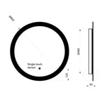 Miroir rond LED lunaire