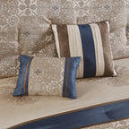Madison Park Essentials Parker Jacquard Brodé, Ensemble de chambre 24 pièces