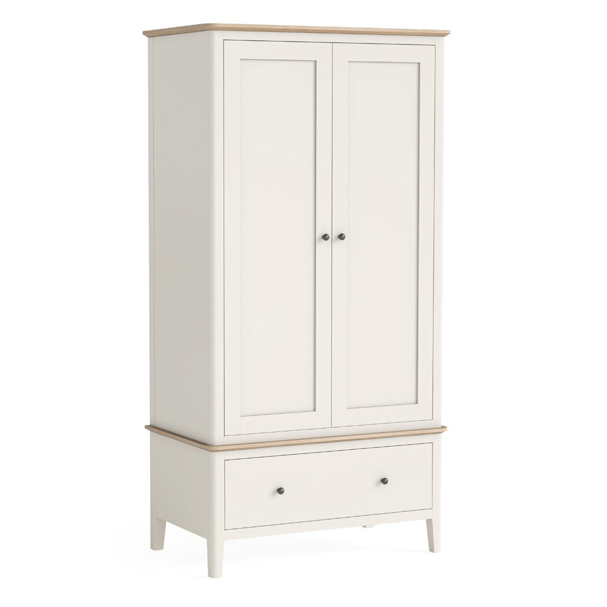 Armoire Marcella crème à 2 portes