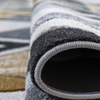 Tapis Mason monochrome à chevrons moutarde