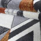 Tapis Mason à motif chevron multicolore