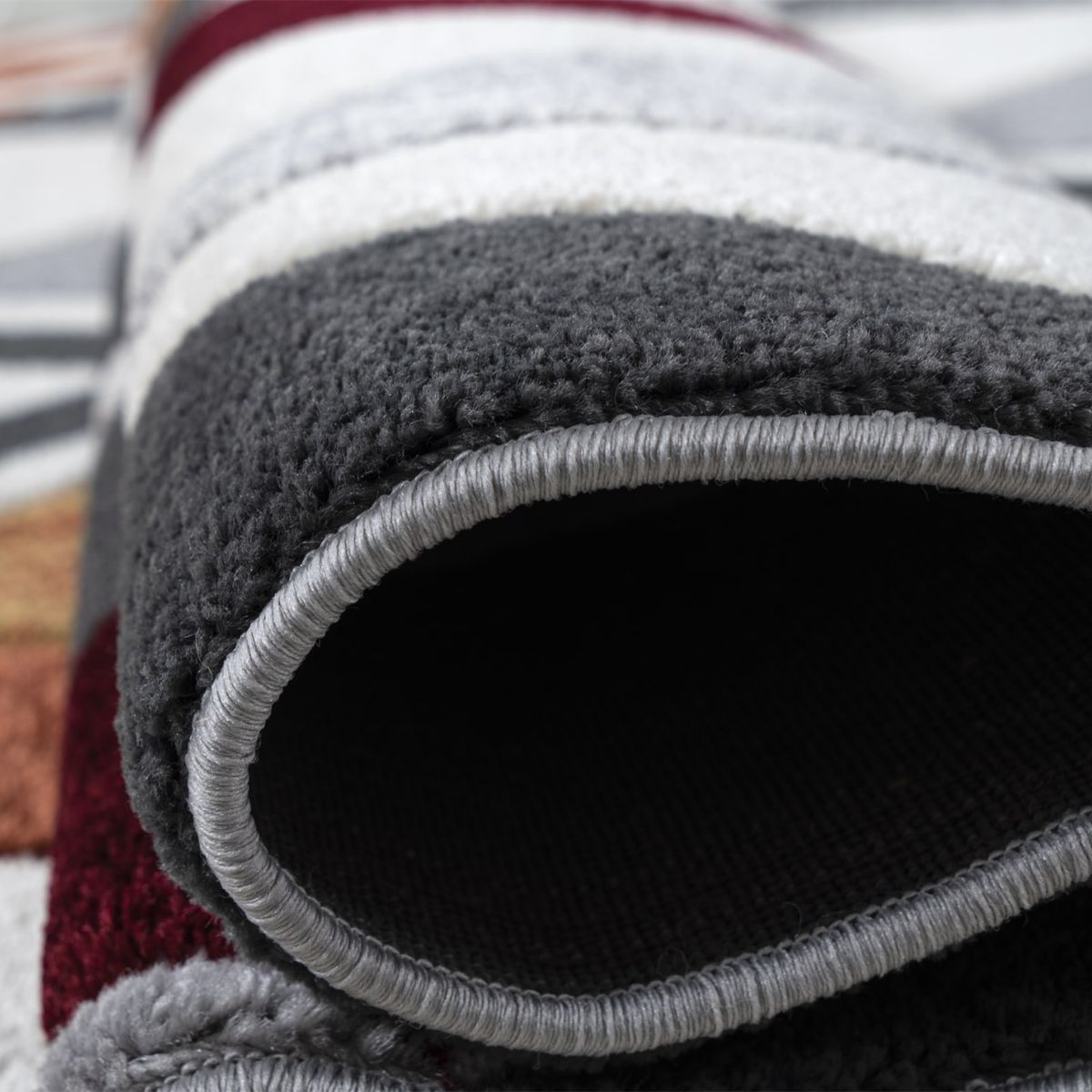 Tapis Mason à motif chevron multicolore