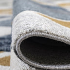 Tapis Mason à chevrons bleu marine