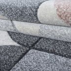 Tapis géométrique Mason Pastel