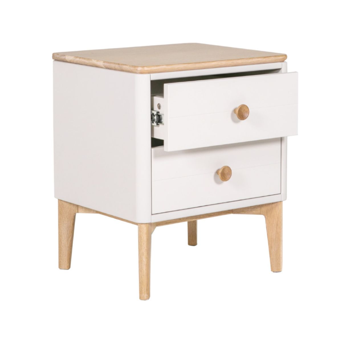 Table de chevet Megara en chêne cachemire