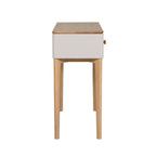 Table console Megara en chêne cachemire