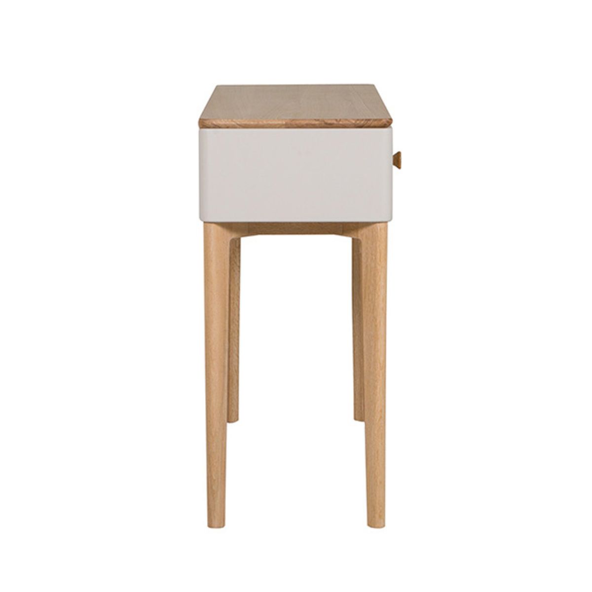 Table console Megara en chêne cachemire