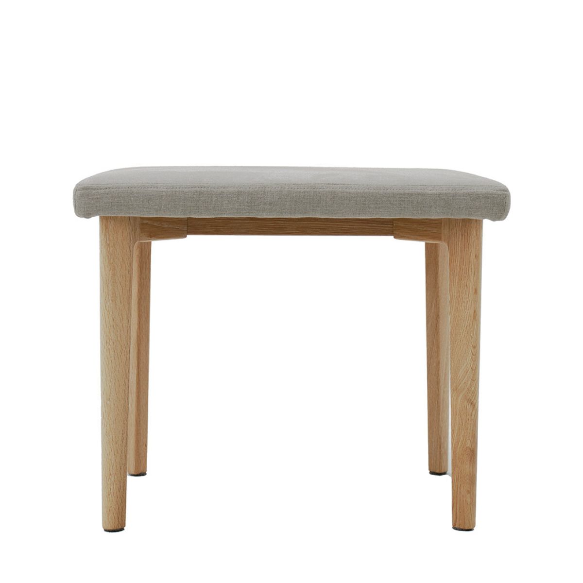 Tabouret de coiffeuse Megara en chêne cachemire