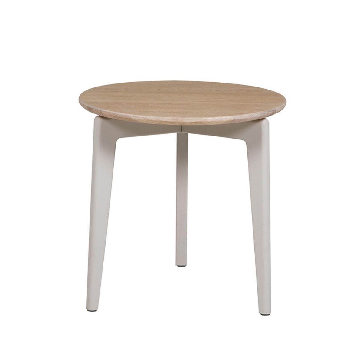 Table de chevet ronde Megara en chêne cachemire 