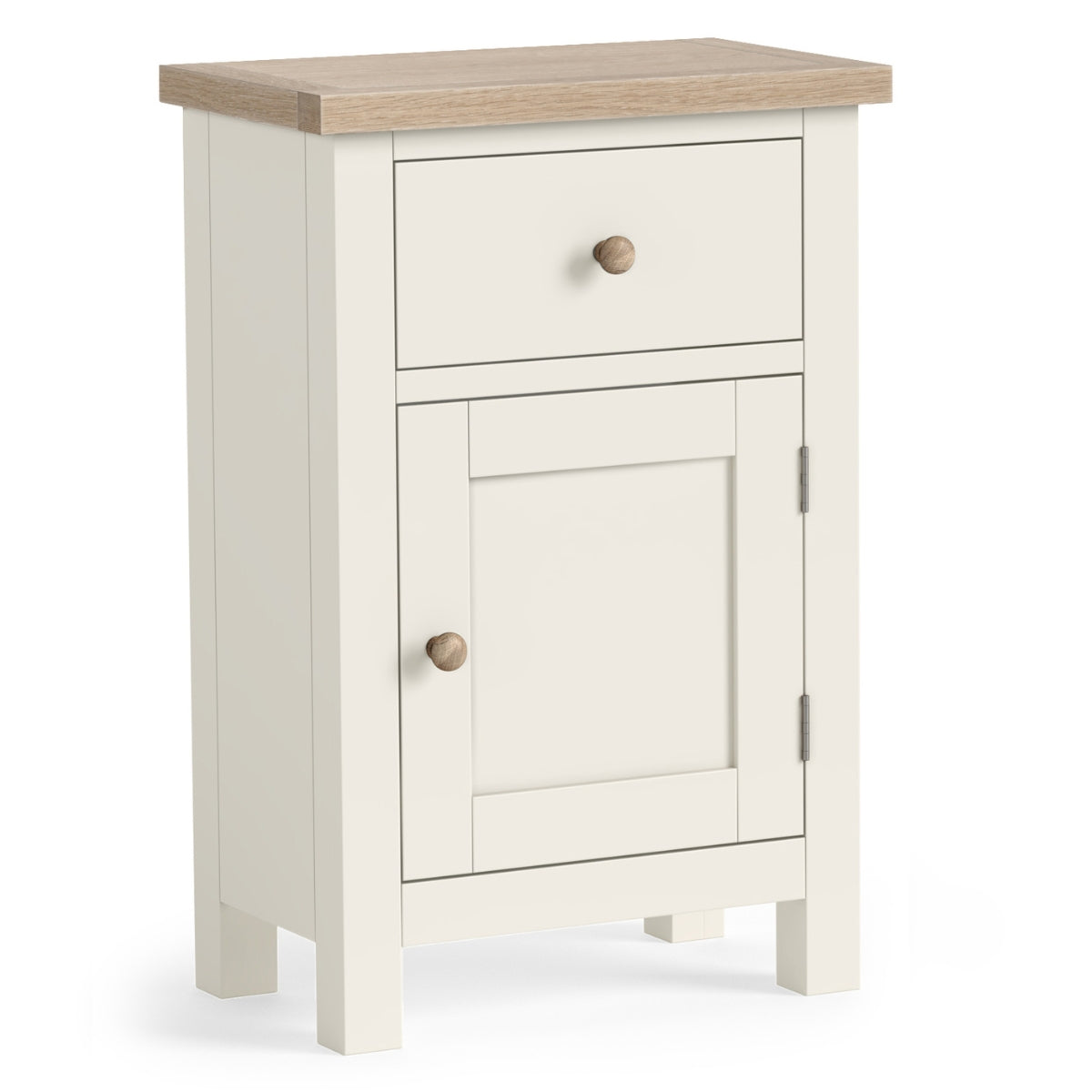 Petit placard Monarda crème et chêne