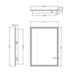 Miroir Mosca rétroéclairé par LED