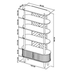 Vitrine ouverte Moyvane Grey
