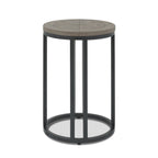 Table d'appoint ronde grise Moyvane